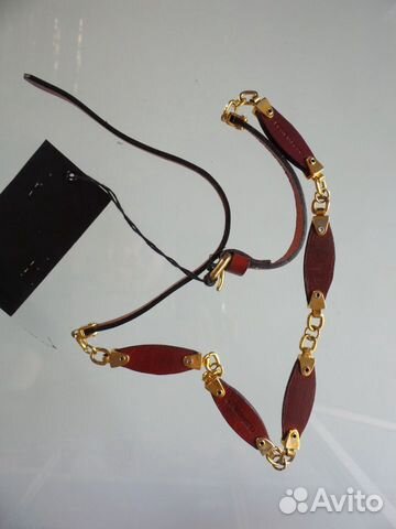 Кожаный пояс цепь Dsquared2 новый оригинал Кожаный пояс цепь Dsquared2 новый оригинал