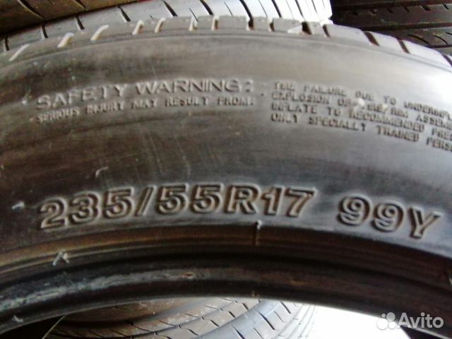 235 55 17 Bridgestone лето 1 штука