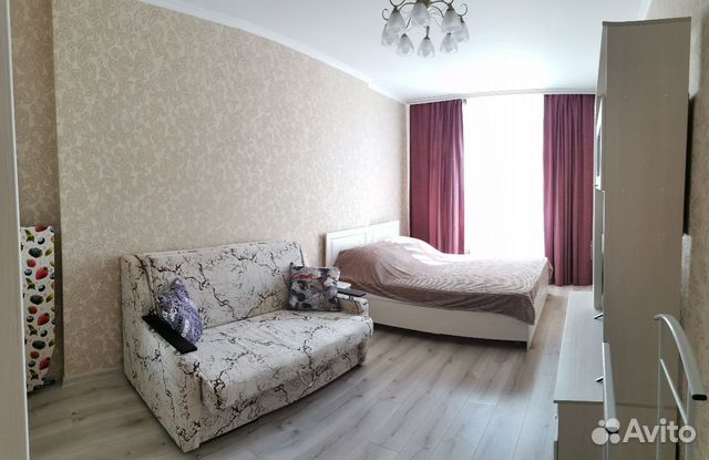 

1-к. квартира, 42 м², 2 кровати