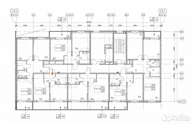1-к квартира, 38.3 м², 6/8 эт.