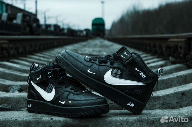 Nike air force 1 mid новые черные размер 41-45 купить в Санкт-Петербурге |  Личные вещи | Авито