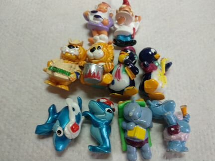 Игрушки из киндеров из разных коллекций 90-х годов