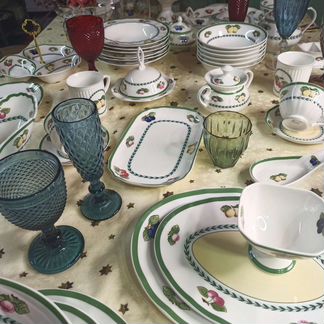 Блюдо 25 см фрукты в стиле villeroy boch