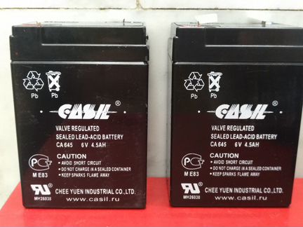 Батарея акб AGM Casil CA645 6V 4,5Ah