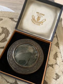 Пудреница с зеркалом, старинная