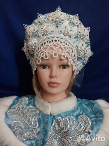 Кокошник снегурочки, снежной королевы