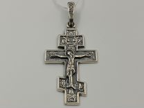 Крест нательный серебряный православный, 1482