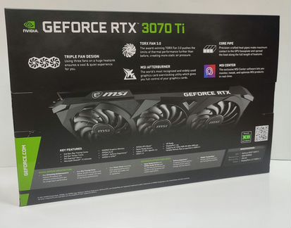 Видеокарта MSI RT 3070 Ti ventus 3X 8G (54.0 MH/s)