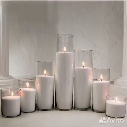 Насыпные свечи в колбах