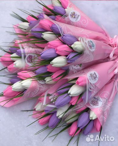 Мыло ручной работы Букет Тюльпанов