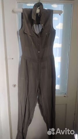 Комбинезон шёлковый хаки supertrash р. 42-44