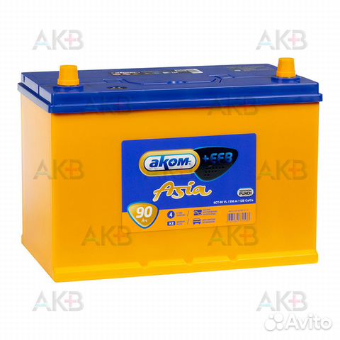 Аккумулятор автомобильный Аком Asia+EFB 90 12V 90А