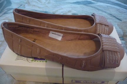 Новые балетки, Бразилия. Натур. кожа