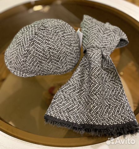 Кепка 8-ми клинка мужская с шарфом