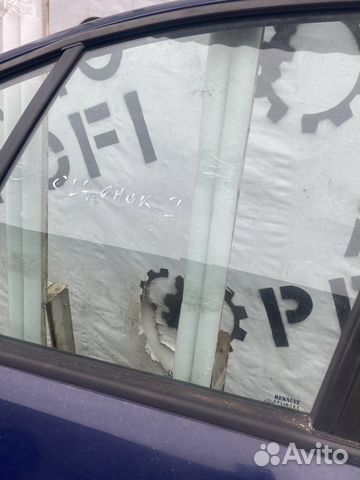 Стекло двери передней левой для Renault Scenic