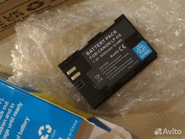 Аккумулятор canon lp-e6