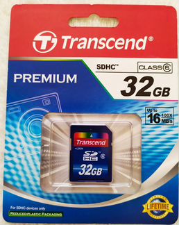 Карта памяти sdhc Transcend Premium 32 Gb