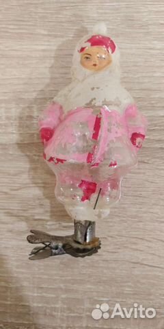 Редкая елочная игрушка ссср,на прищепке