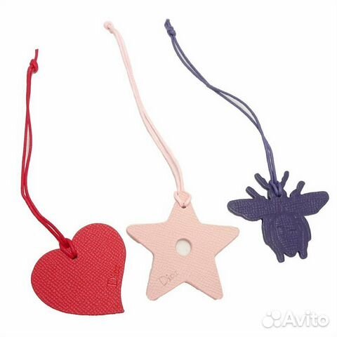 Набор кожаных брелков dior