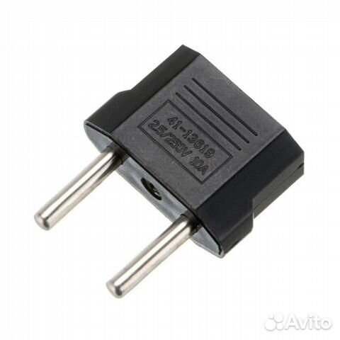 Переходник (адаптер) сетевой вилки US-EU на Европе