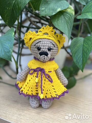Мишка Тедди ручная работа вязаная игрушки