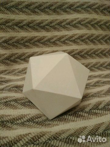 Икосаэдр гипсовый 9 см
