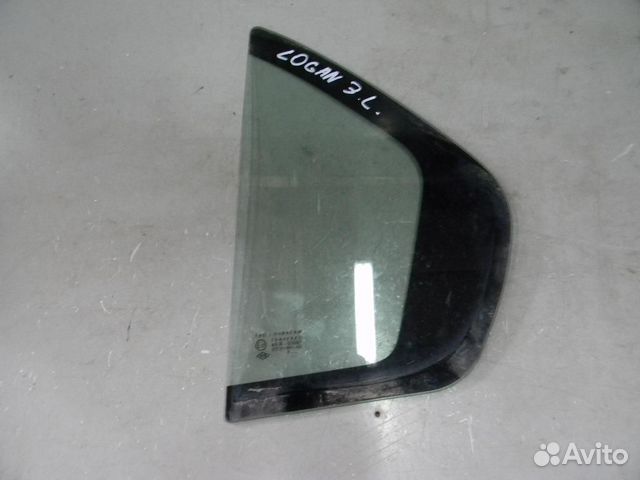 Стекло форточки задней левой Renault Logan 2 (2014