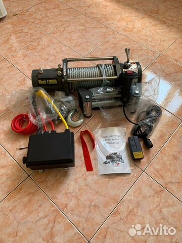 Лебедка электрическая 12V Electric Winch 12000lbs