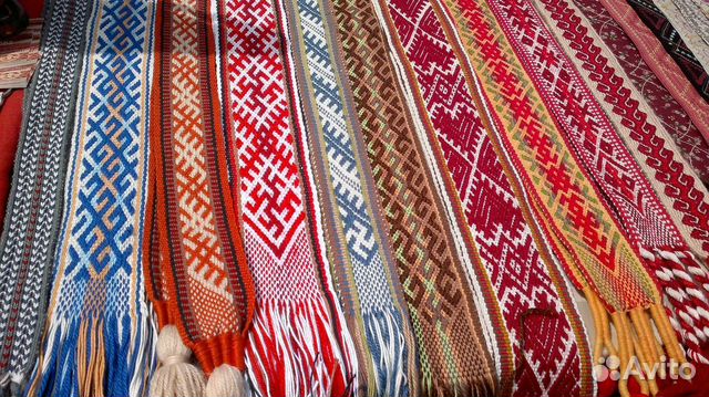 Пояс. Обережный. Народный. Тканый. Русский