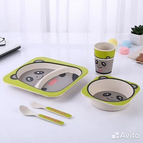 Детская посуда из бамбука