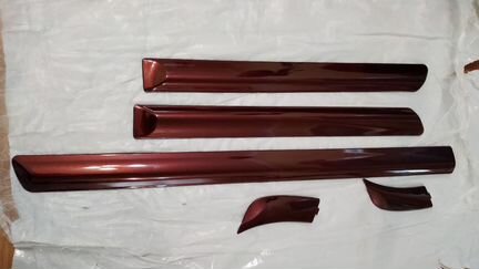 Молдинги на ваз 2114-2115 окрашенные в цвет 