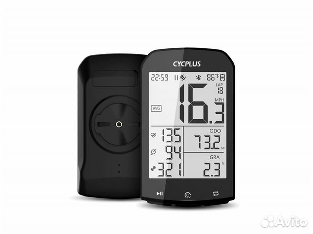 GPS велокомпьютер ANT+ барометр, термометр, Strava