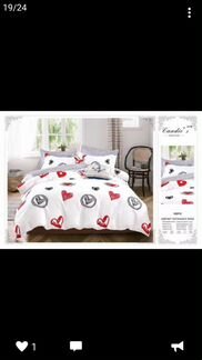 Белье постельное, евро, подарочная упаковка