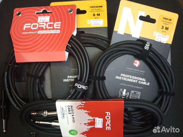 Кабели Jack и XLR в ассортименте