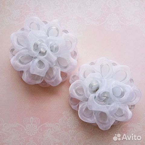 Школьные банты белые