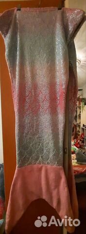 Хвост русалки плед большой