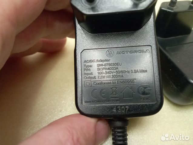 Блок питания оригинал motorola