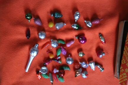 Елочные игрушки малютка набор СССР