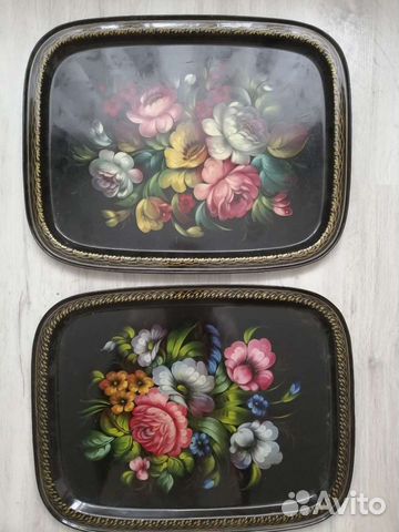 Подносы металлические СССР