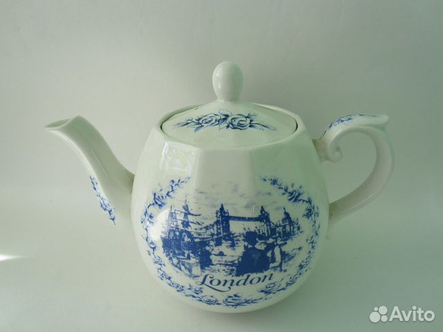 Большой английский чайник london клеймо англия