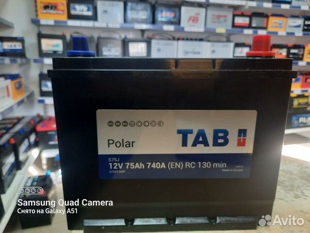 Акб 75Ah Tab Polar JIS
