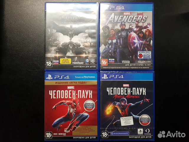 Spiderman / Morales / Batman / Avengers (PS4)