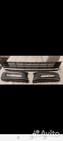 Решетка Бампера VW Polo 2015 + Оправы птф