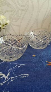 Салатница хрустальная времен СССР