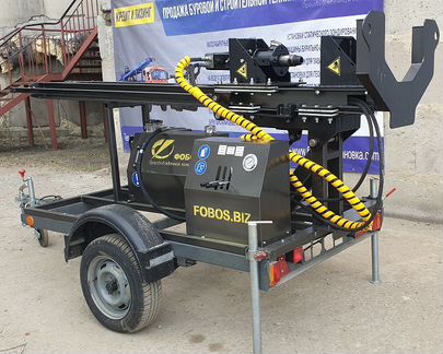 Буровая установка для скважин на прицепе