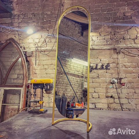 Зеркало напольное овальное в раме