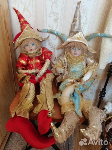 Куклы-клоуны-арлекины