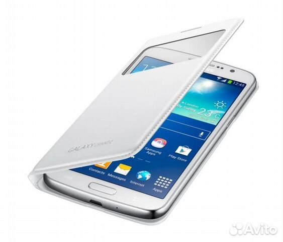 Оригинальный Чехол S-View Cover на Samsung Grand 2