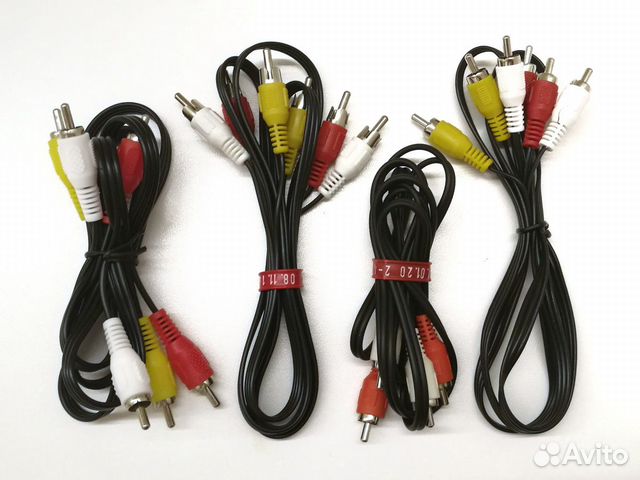 Кабель с вилками RCA (тюльпаны)