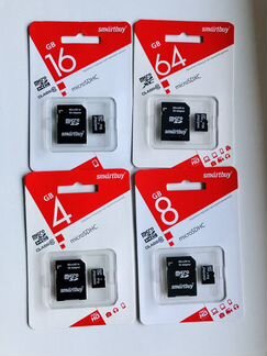 Карта памяти MicroSD 2,4,8,16,32,64GB